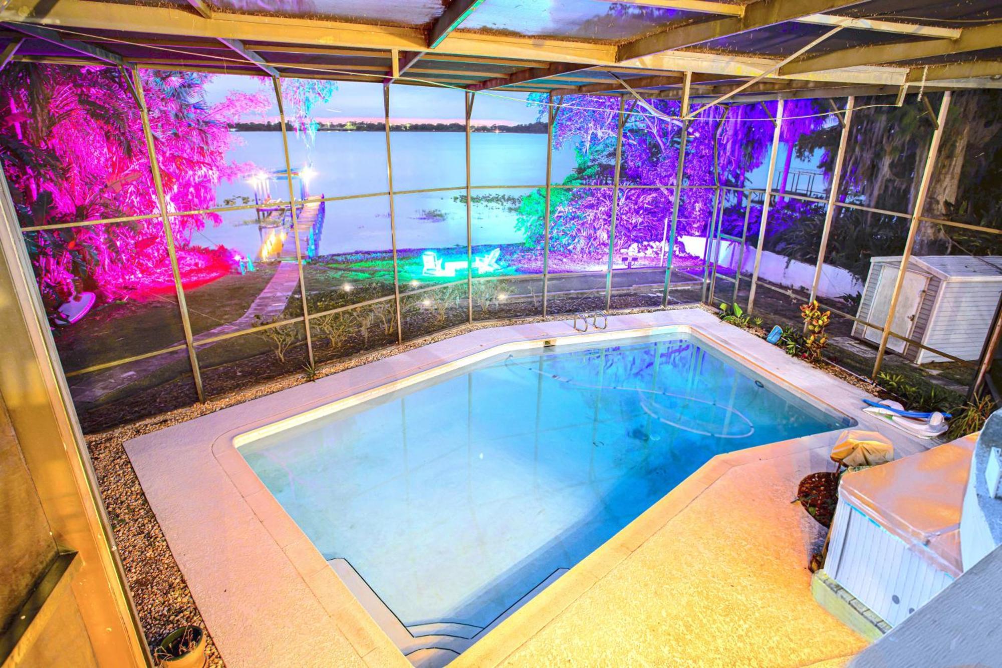 Spacious Lakefront House With Pool, Hottub, & Boating 올랜도 외부 사진
